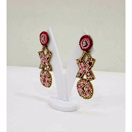 handmade xoxo beaded earrings for boutique accessory lines