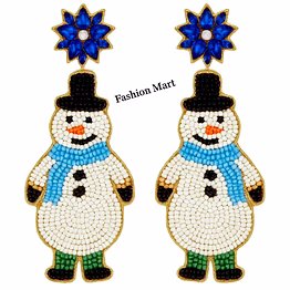 christmas drop beaded earrings for retailers' holiday ranges