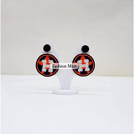 round astros beaded earrings exporter for team retailers