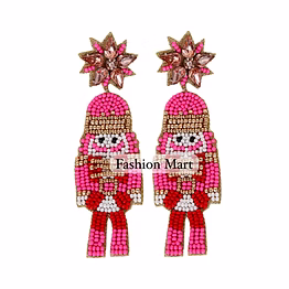 nutcracker beaded earrings for holiday boutique collections