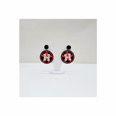 round astros beaded earrings for girls' and women's retail collections