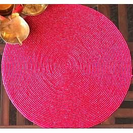 multicolor beaded coasters for boutique collections