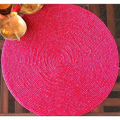 multicolor beaded coasters for boutique collections