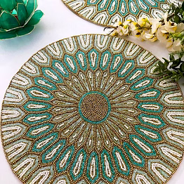 handmade beaded table placemats wholesale