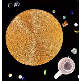 glass beaded coasters supplier leaf oval design collection