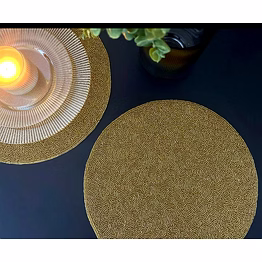 gold beaded placemats for centrepiece retail collections