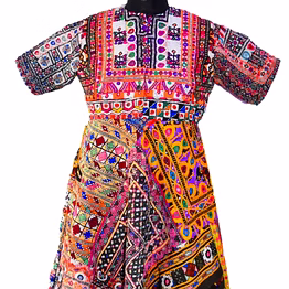 hand-embroidered afghani banjara dress manufacturer