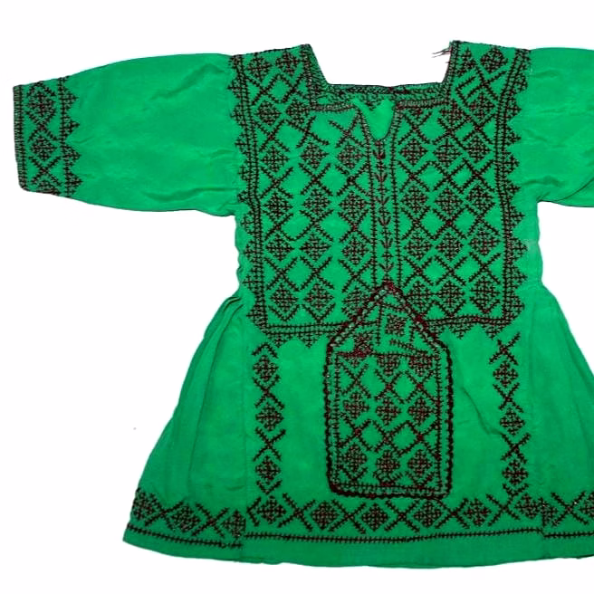 sequined hand-beaded afghani kids banjara dress wholesale
