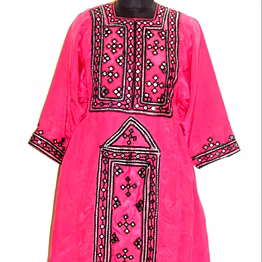 antique hand-embroidered afghani banjara dress for cultural boutiques