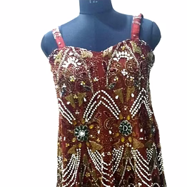 gold-embroidered maxi dresses for boutique collections and retailers