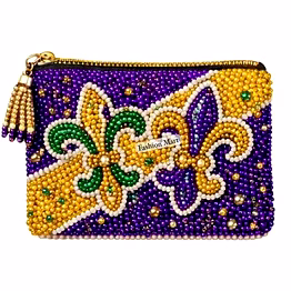 mardi gras beaded coin purses for festival and boutique retailers