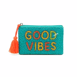 summer vibes beaded zipper bags for retail stores