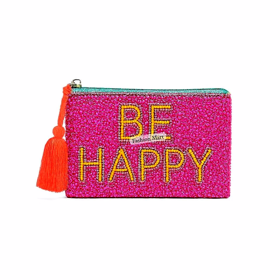 beaded boho purse with tassel for fashion accessories