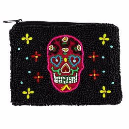 customized sugar skull coin purse for branded merchandise