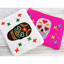 embroidered canvas coin purse supplier