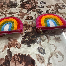 rainbow beaded coin purses supplier