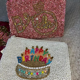 beaded embellished mini coin purses for boutique gift collections