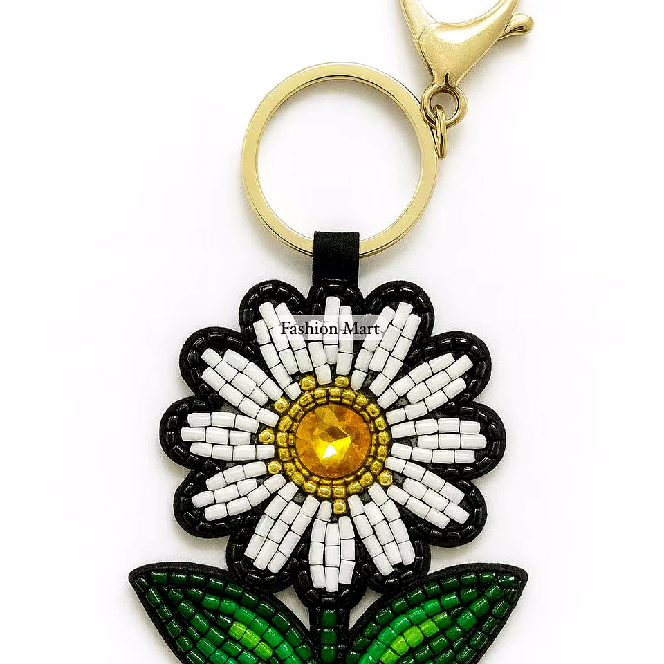 fruit & flower handmade beaded keychains for retail assortments
