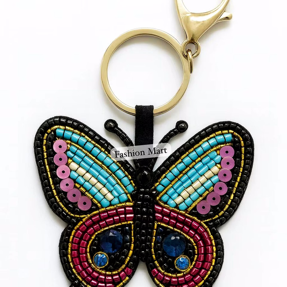 handmade fruit & flower beaded keychains wholesale line
