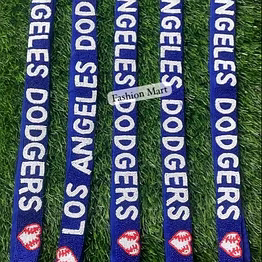 sports team beaded key & card holder straps for retail displays