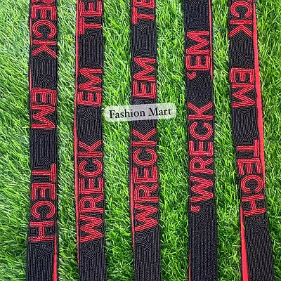 beaded text keychain straps wholesale for sports fans