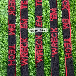 red & black seed-bead lanyards for retail accessories