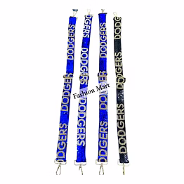 beaded sports fan bag straps for retail shops
