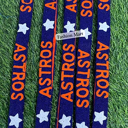 astros team beaded bag straps for game-day retailers