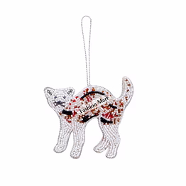 colorful hand beaded cat hanging ornaments supplier