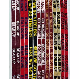 custom college beaded crossbody straps for boutique collections