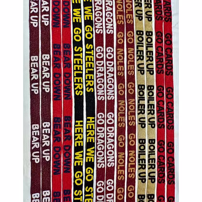 custom college beaded crossbody straps for boutique collections
