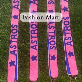 astros hand-beaded purse straps wholesale for retail distribution