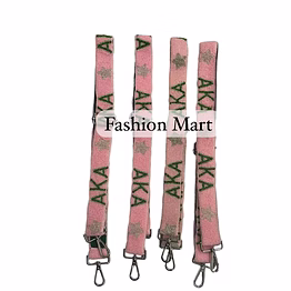 aka greek lettering beaded purse straps manufacturer