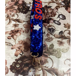 hand-beaded team bag straps for boutique team collections