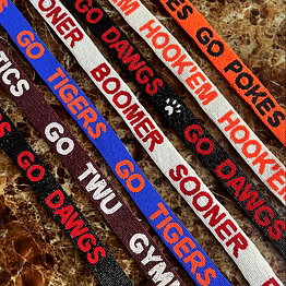 hand-beaded mobile phone straps with guitar motif for retail stores