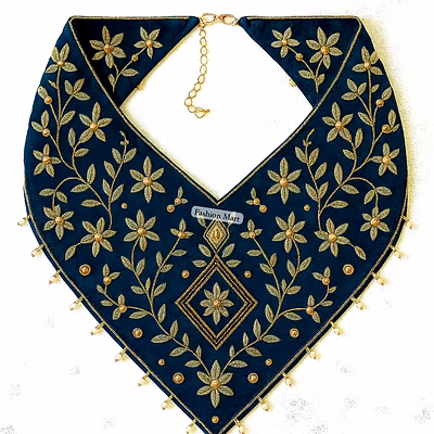 embroidered velvet choker scarves manufacturer