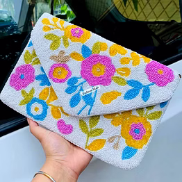 handmade beaded evening clutch bags for wedding boutiques