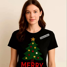 handmade beaded christmas t-shirts supplier