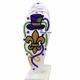 beaded mardi gras headbands for boutique carnival collections
