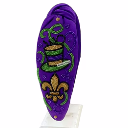beaded rhinestone turban headbands for carnival boutiques