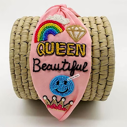 3d floral beaded hairbands for boutique women's accessories