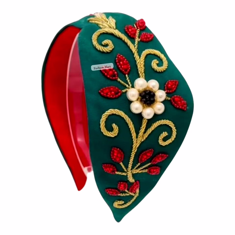 hand-embroidered beaded headbands wholesale