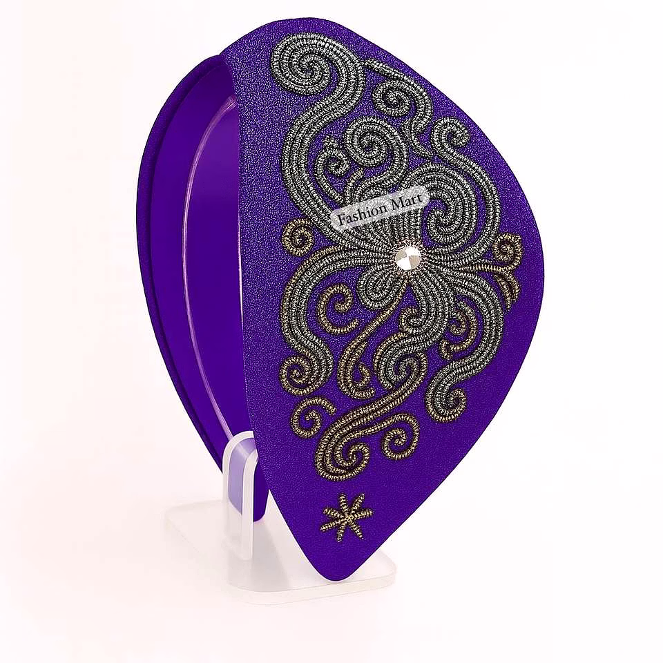 golden-silver embroidered headbands wholesale