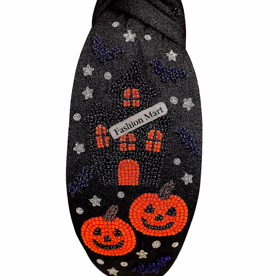 hand-beaded knotted halloween headbands manufacturer