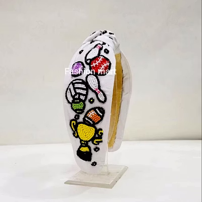 hand-beaded football headbands manufacturer