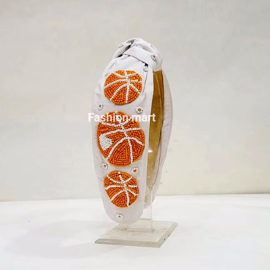 beaded basketball headbands for sports retail stores