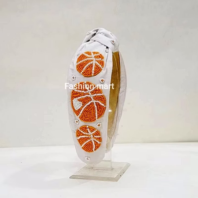 beaded basketball headbands for sports retail stores