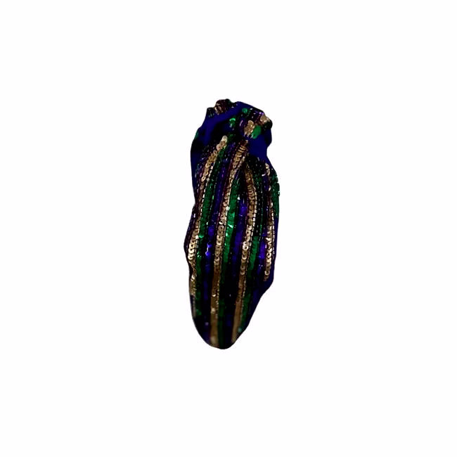 hand-beaded mardi gras headbands for carnival collections