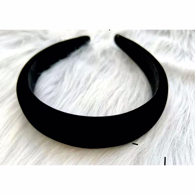 black-and-gold velvet hairbands for fashion accessories