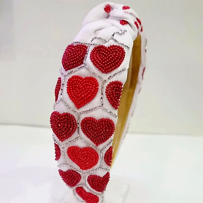 pearl beaded headbands for valentine boutique collections